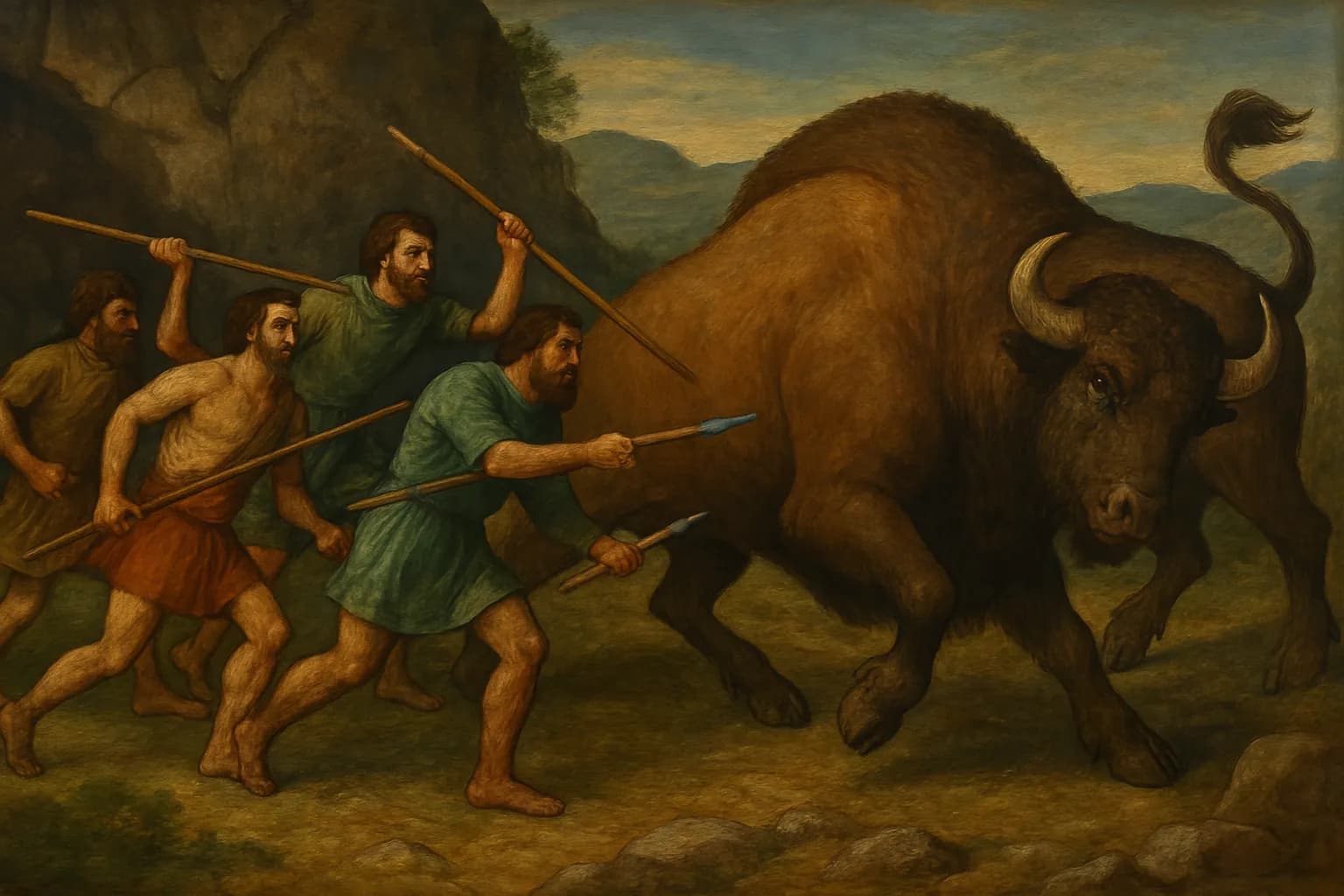 Echoneo-0-7: Prehistoric Concept depicted in Renaissance Style