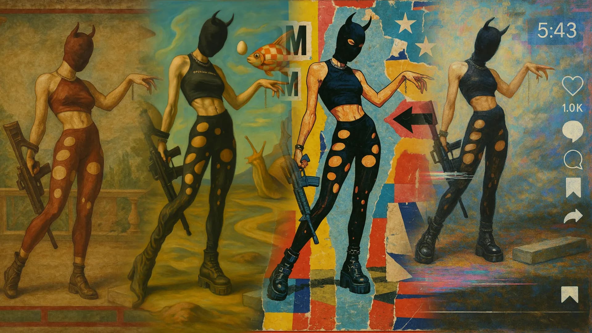 One Character, Many Eras: Art-History Test Bench