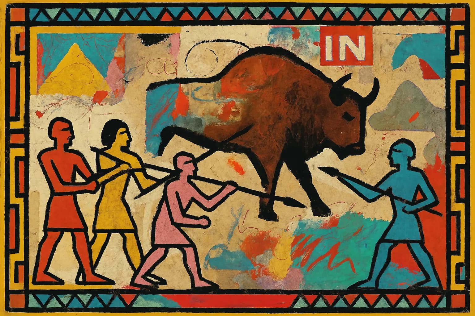 Echoneo-0-27: Prehistoric Concept depicted in Contemporary Art Style