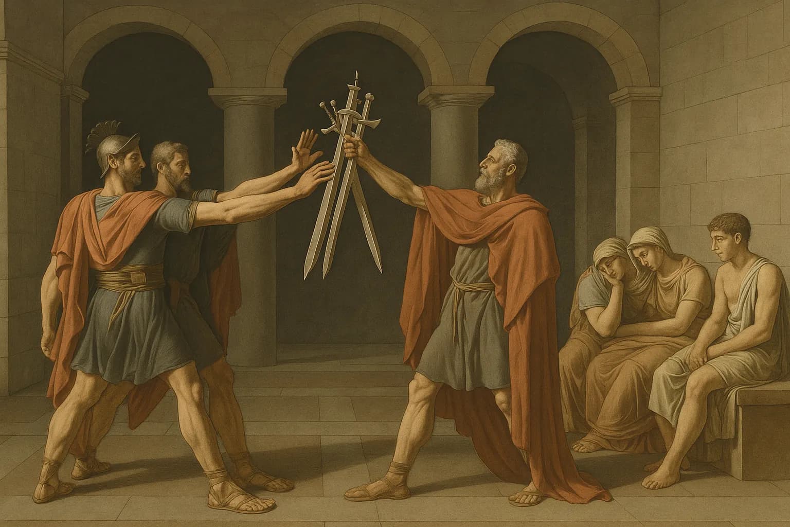 Echoneo-11-11: Neoclassicism Concept depicted in Neoclassicism Style