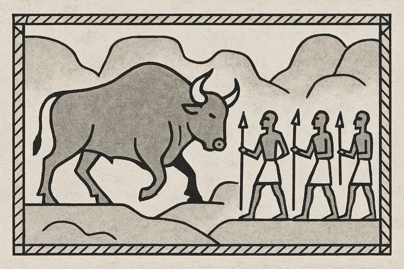 Echoneo-0-26: Prehistoric Concept depicted in Postmodernism Style