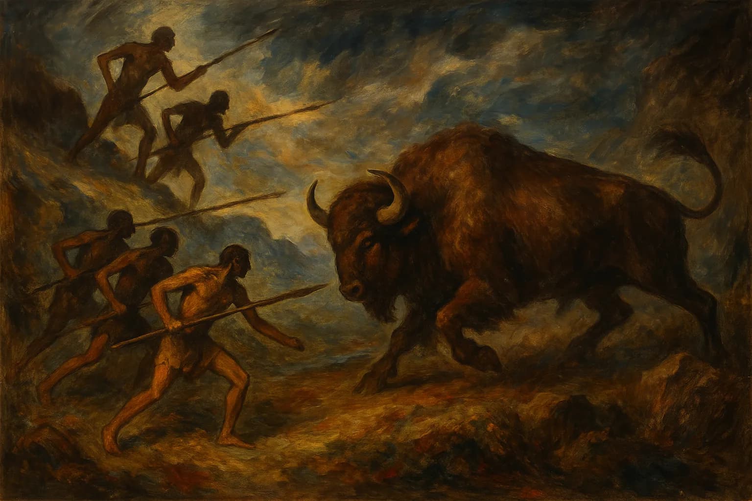 Echoneo-0-12: Prehistoric Concept depicted in Romanticism Style