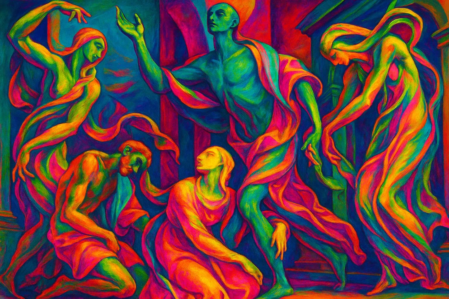 Cover image for "Echoneo-8-8: Mannerism Concept depicted in Mannerism Style"