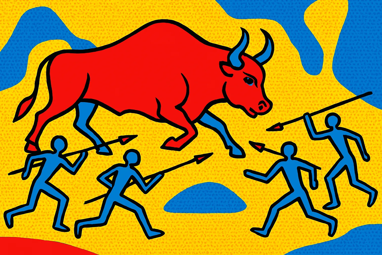 Echoneo-0-23: Prehistoric Concept depicted in Pop Art Style