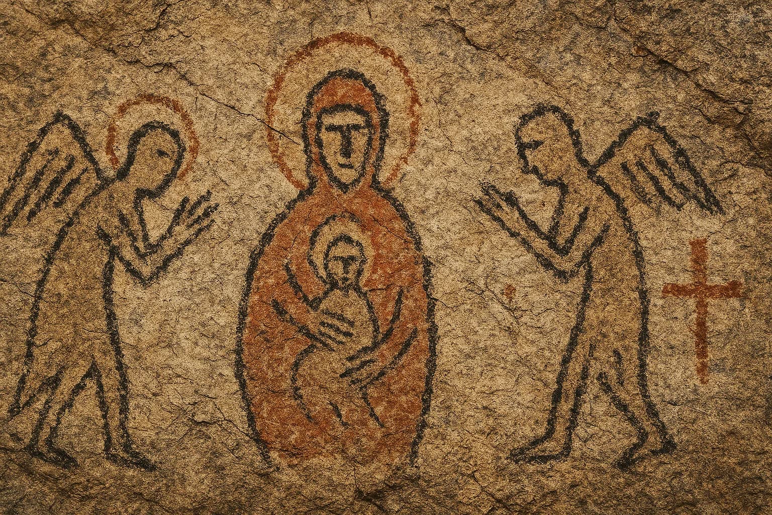 Echoneo-4-0: Early Christian & Byzantine Concept depicted in Prehistoric Style