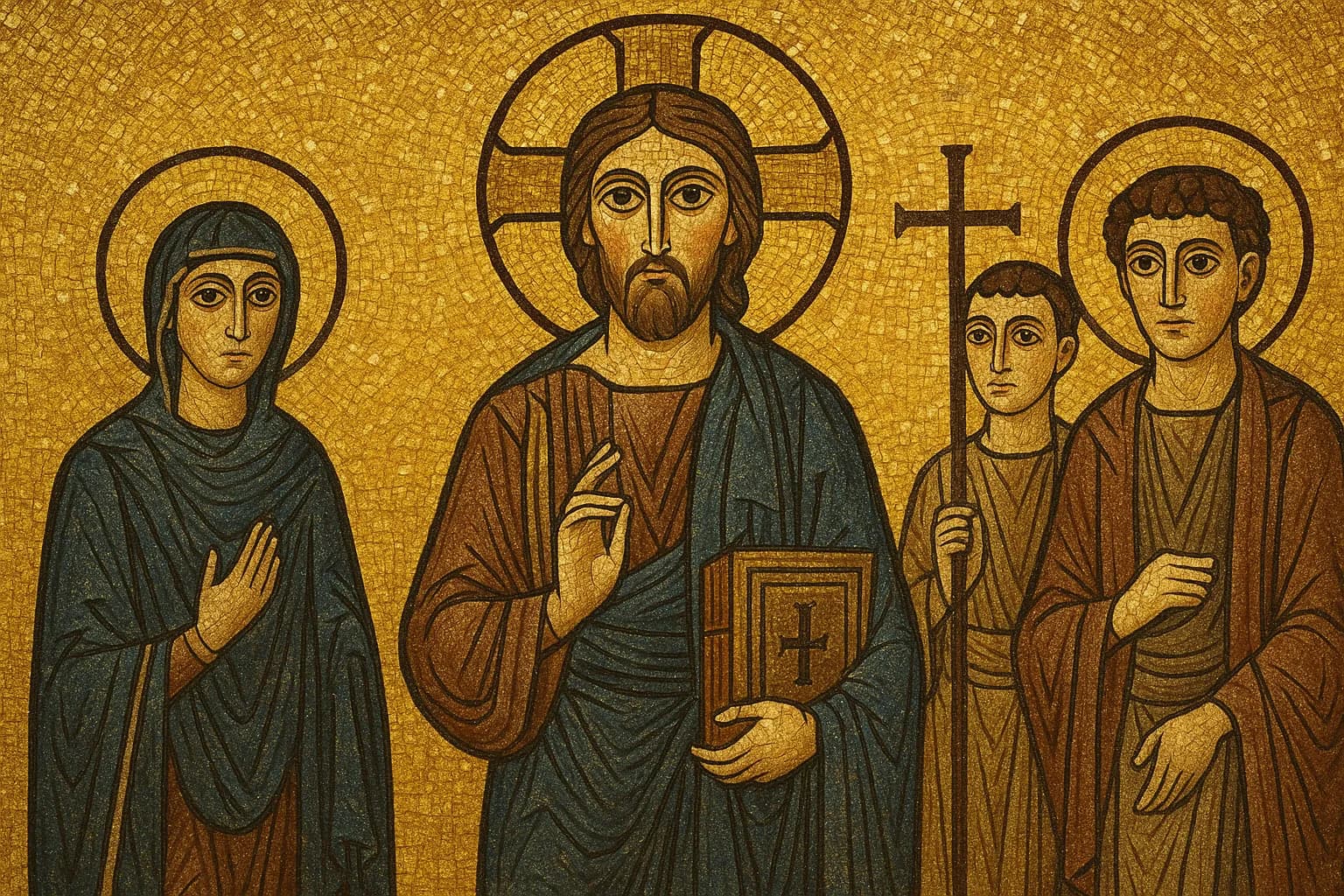 Echoneo-4-4: Early Christian & Byzantine Concept depicted in Early Christian & Byzantine Style