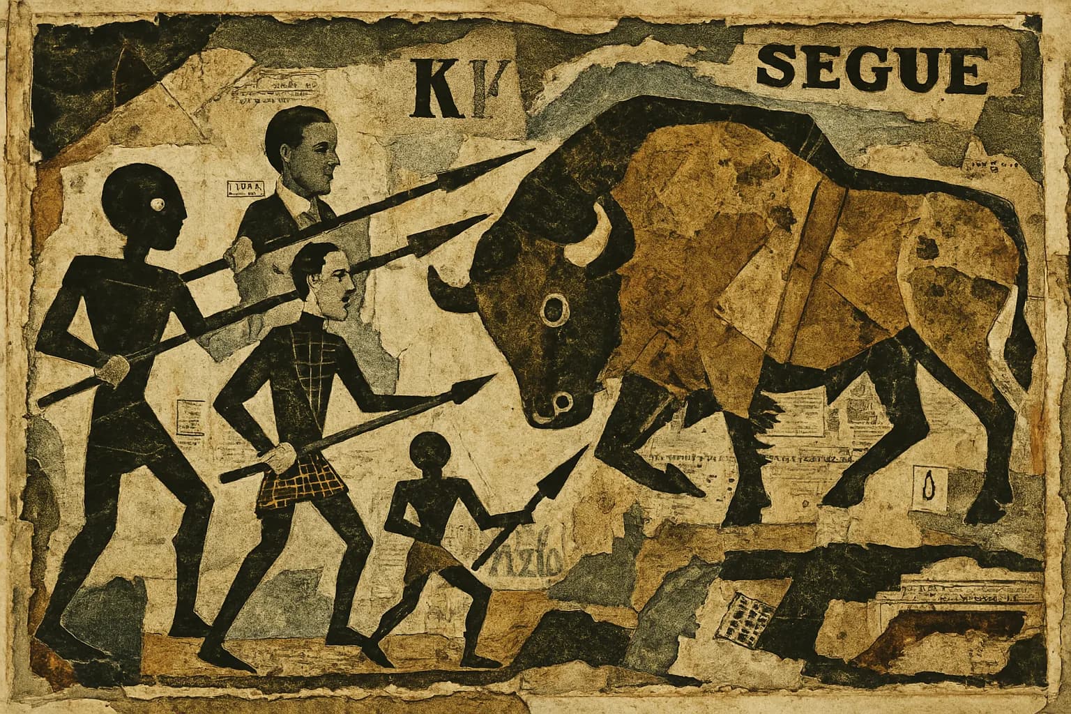 Echoneo-0-20: Prehistoric Concept depicted in Dadaism Style