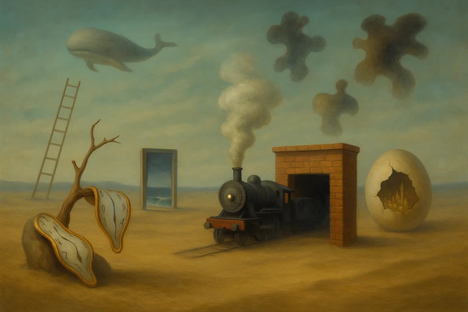 Echoneo-21-21: Surrealism Concept depicted in Surrealism Style
